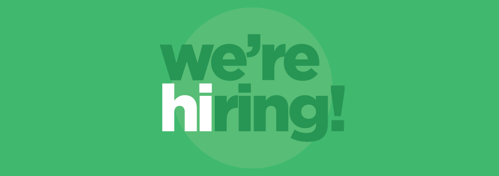 We're Hiring!