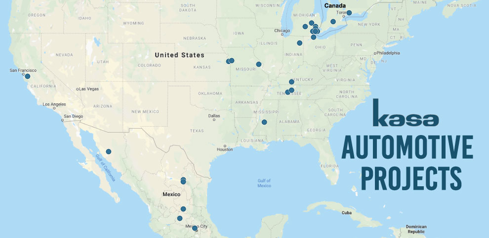 Kasa Automotive Project Locations