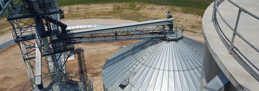 Grain Shuttle Facility Handles Large Volume of In and Outbound Trucks